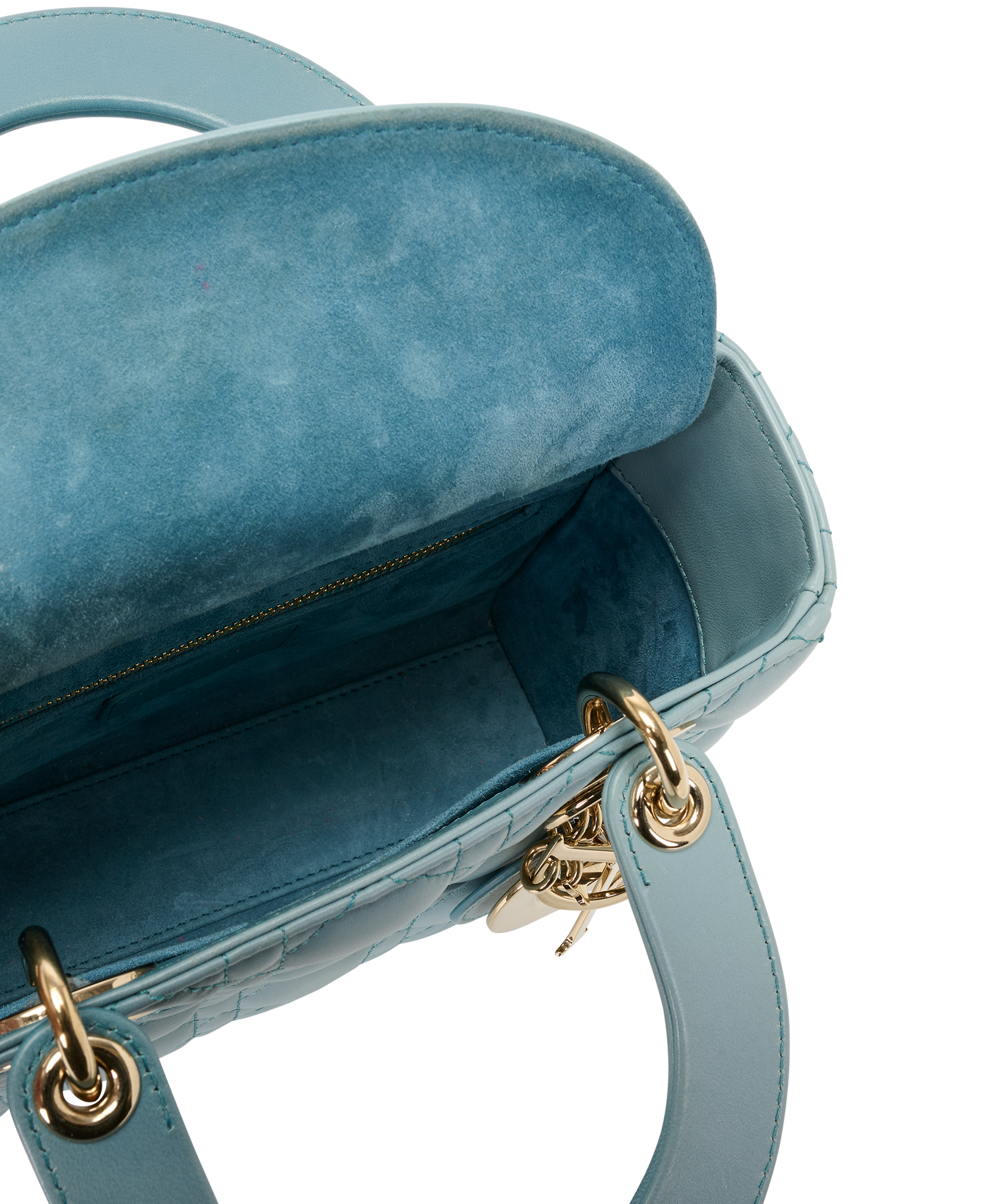 Small Lady Dior My ABCDior, &pound;1,950, Handbags, Blue, Leather, Other view